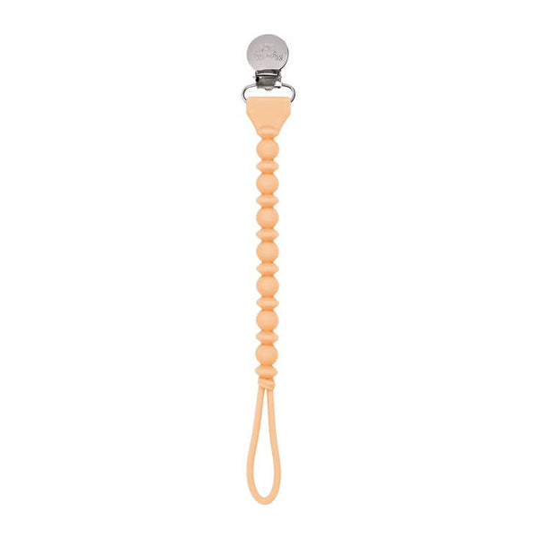 Beaded Sweetie Strap Silicone One Piece Pacifier Clip - Various Colors