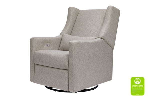 Kiwi Electronic Recliner and Swivel Glider in Eco - Performance Fabric - Grey