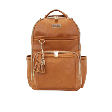 The Boss Plus Backpack Diaper Bag - Cognac