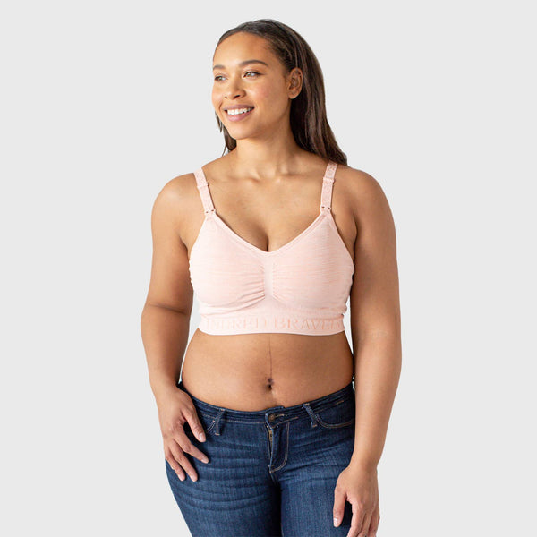 Sublime Hands-free Pumping & Nursing Bra - Pink Heather – Green