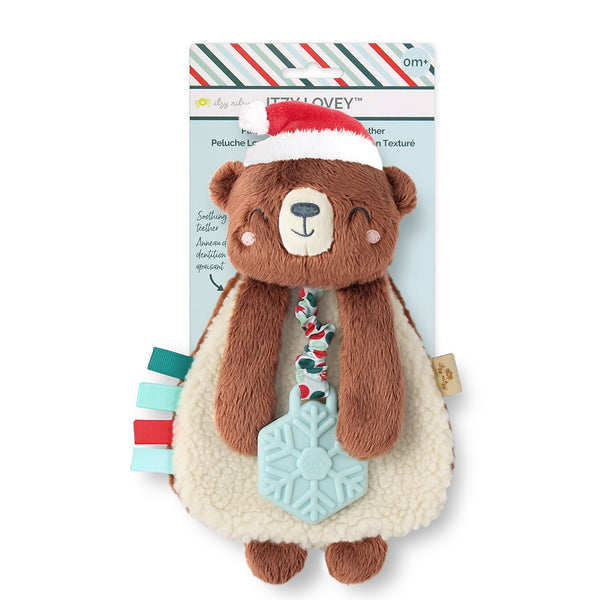 Itzy Lovey™ Holiday Bear Plush + Teether Toy