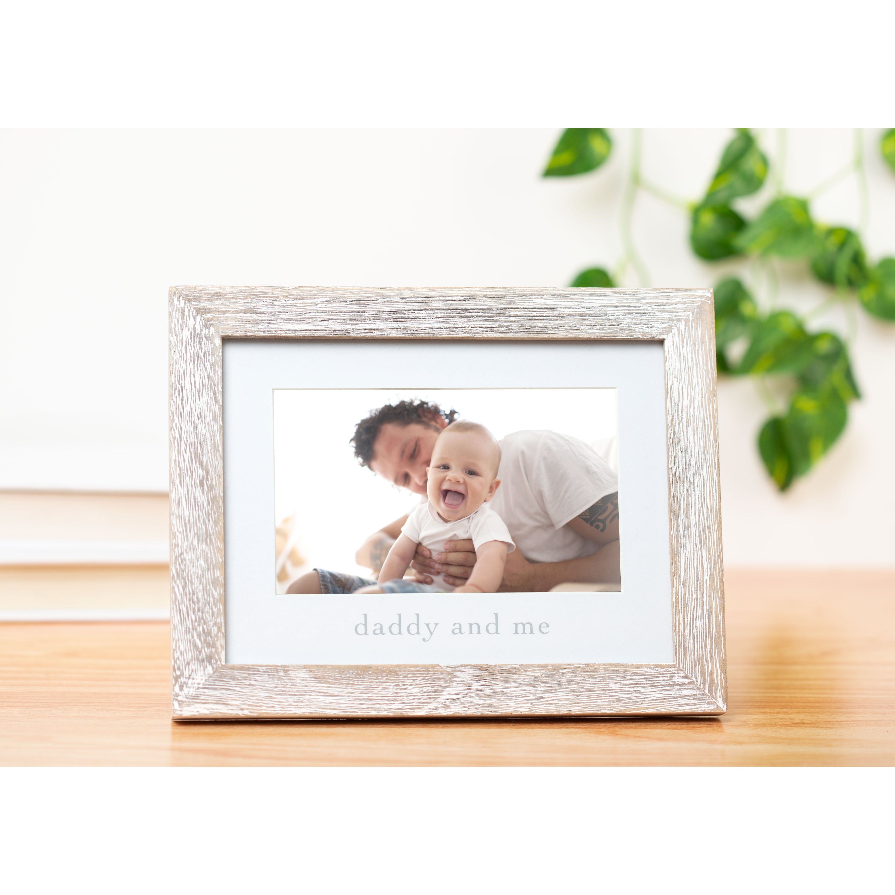 Daddy and Me Sentiment Frame - Rustic