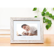 Daddy and Me Sentiment Frame - Rustic