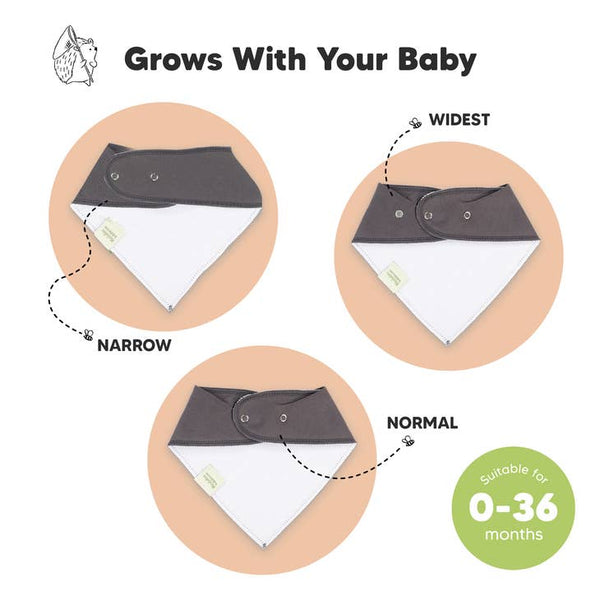 Organic Cotton Bandana Bibs - Daybreak