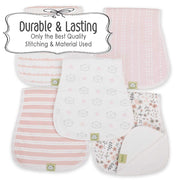 Organic Burp Cloths Sweet Charm - Set of 5