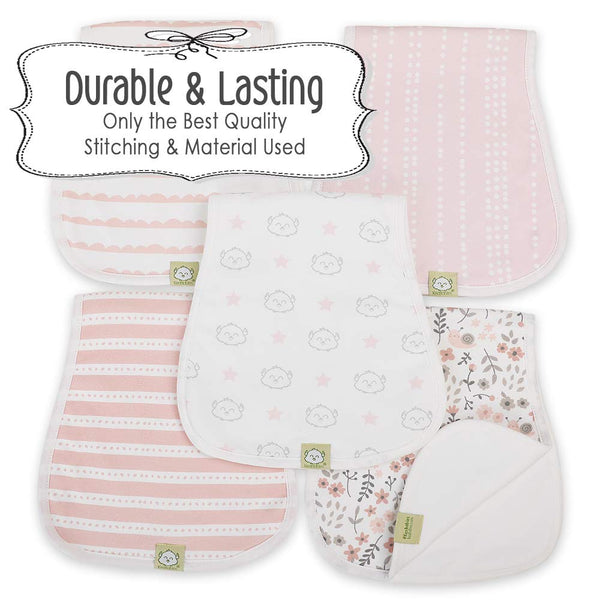 Organic Burp Cloths Sweet Charm - Set of 5