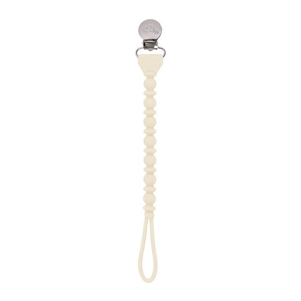 Beaded Sweetie Strap Silicone One Piece Pacifier Clip - Various Colors