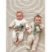 Bitzy Crinkle Sensory Toy with Teether - Dino