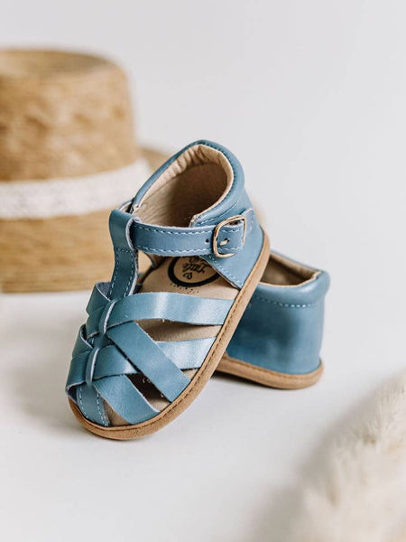 Sapphire Blue Closed Toe Sandal