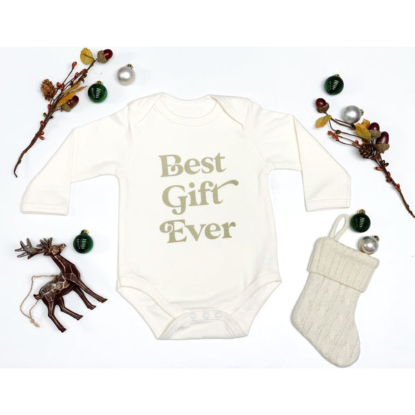 Best Gift Ever Long Sleeve Baby Onesie