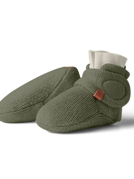 Organic Cotton Knit Baby Stay-On Boots - Various Colors