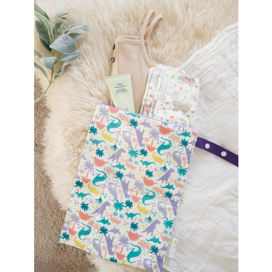 Travel Happens Medium Wet Bag - Darling Dinos