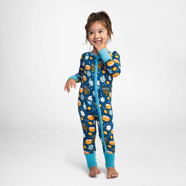 Bamboo Zip Romper - Hanukkah Sweets