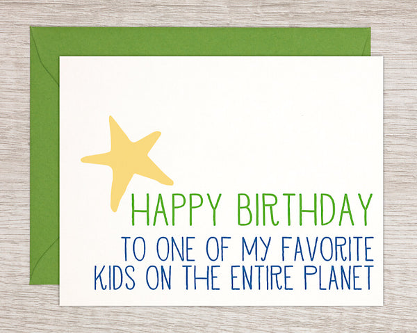 Birthday Card - Various