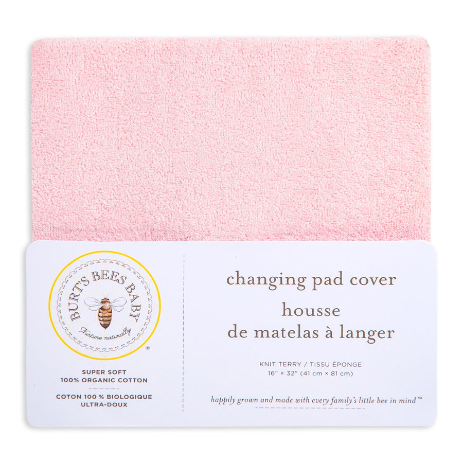 Organic Knit Terry Changing Pad Cover - Blossom