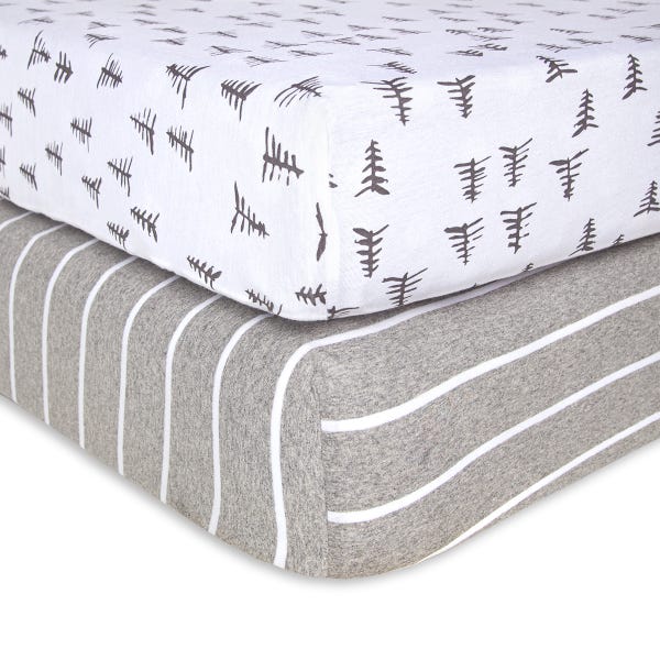 Organic Cotton Crib Sheet - Set of 2 (Various Colors)