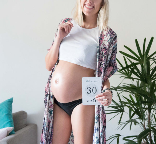 Pregnancy Milestone Cards - Minimalist