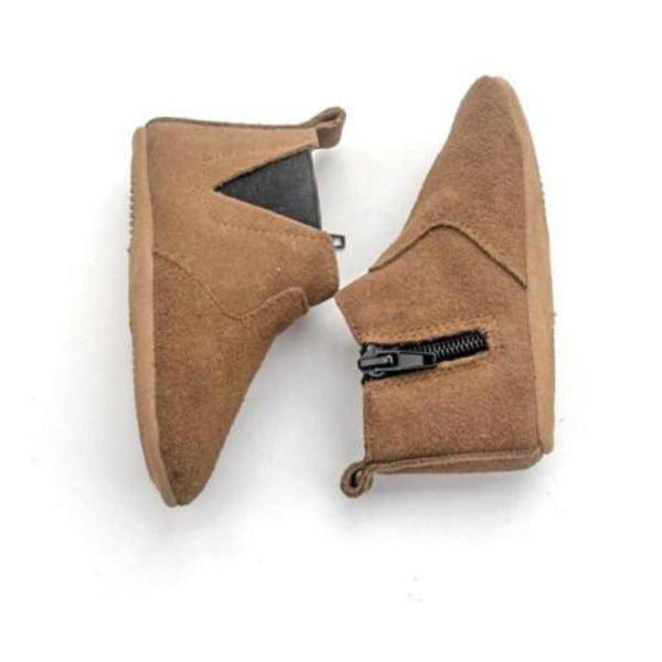 Chelsea Boot with Anti-Slip Sole - Brown Suede