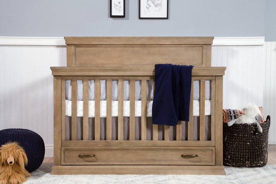 Langford 4 in 1 Convertible Crib w/ Storage Drawer