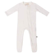 Bamboo Zippered Footie - Cloud