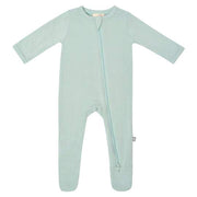 Bamboo Zippered Footie - Sage