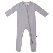 Bamboo Zippered Footie - Storm