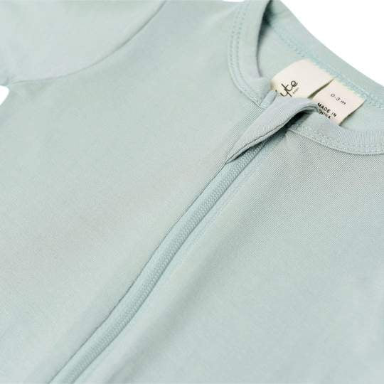 Bamboo Zippered Footie - Sage