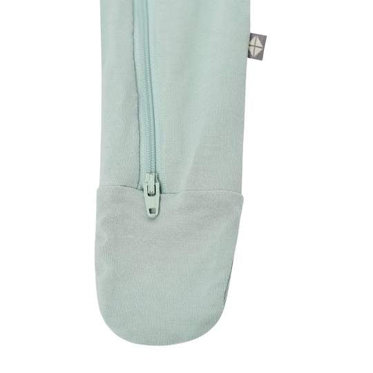 Bamboo Zippered Footie - Sage