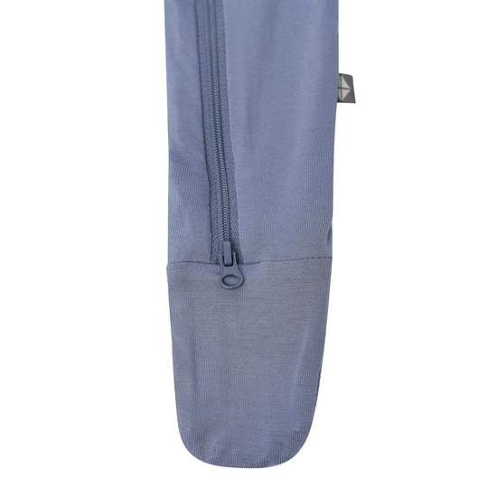 Bamboo Zippered Footie - Slate