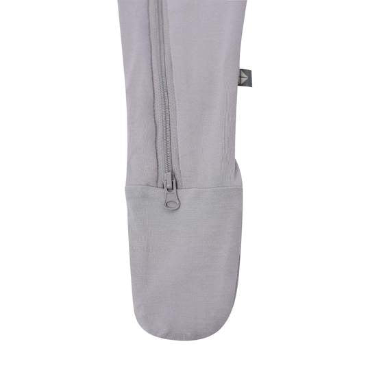 Bamboo Zippered Footie - Storm