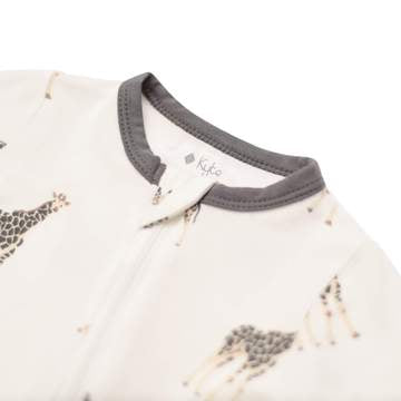 Bamboo Zippered Footie - Giraffe