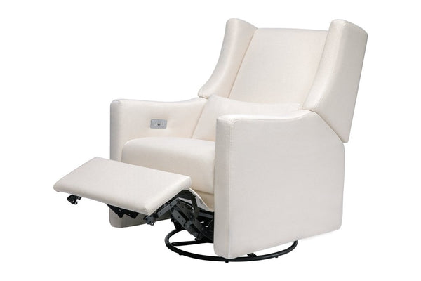 Kiwi Electronic Recliner and Swivel Glider in Eco - Performance Fabric - Cream