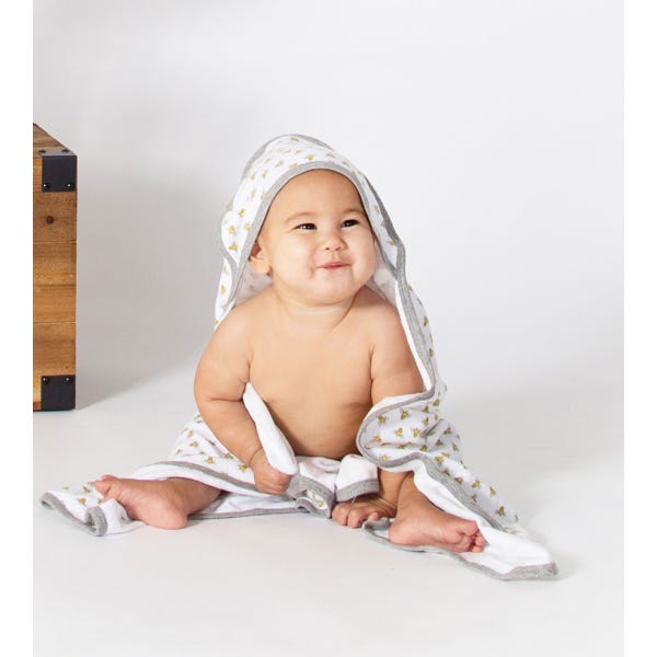 Honey Bee Organic Hooded 2 Pack Towels