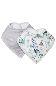 Luxe Muslin Bandana Bib Set - Dinosaurs