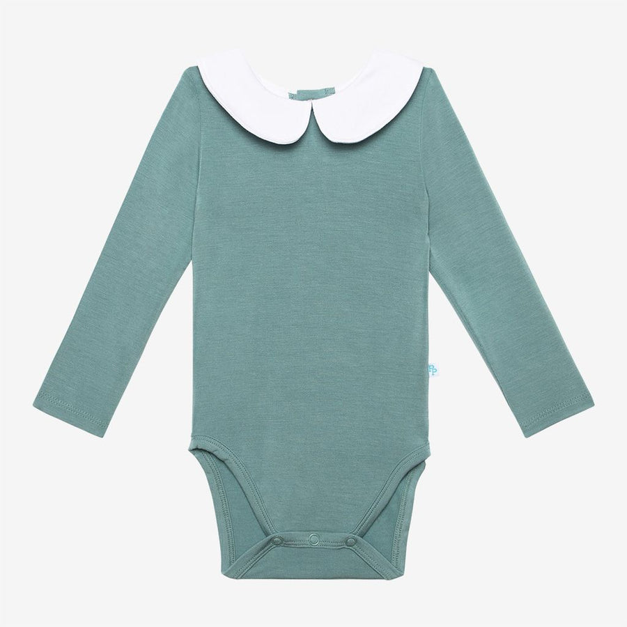 Long Sleeve Peter Pan Collar Bodysuit & Skirted Legging - Shay