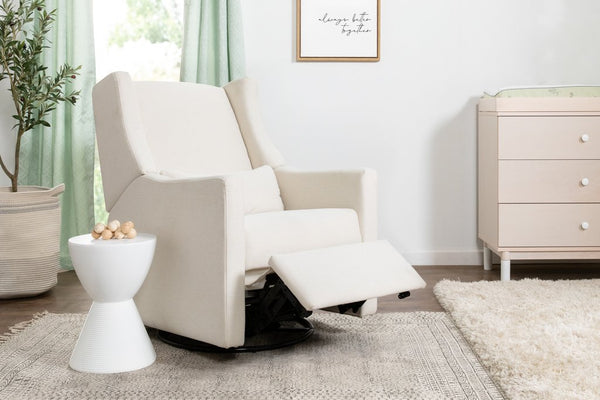 Kiwi Electronic Recliner and Swivel Glider in Eco - Performance Fabric - Cream