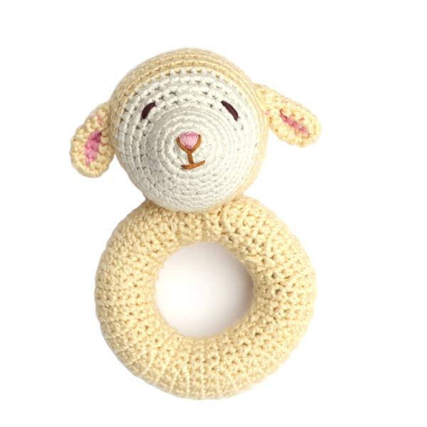 Hand Crocheted Ring Rattle - Various