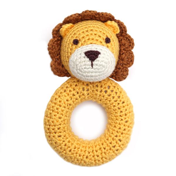 Hand Crocheted Ring Rattle - Various