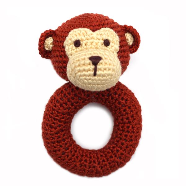 Hand Crocheted Ring Rattle - Various