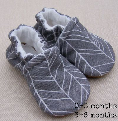Organic Cotton Knit Slippers - Grey Feather