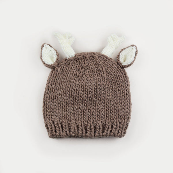 Hartley Deer Tan Knit Hat