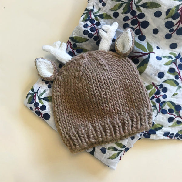 Hartley Deer Tan Knit Hat