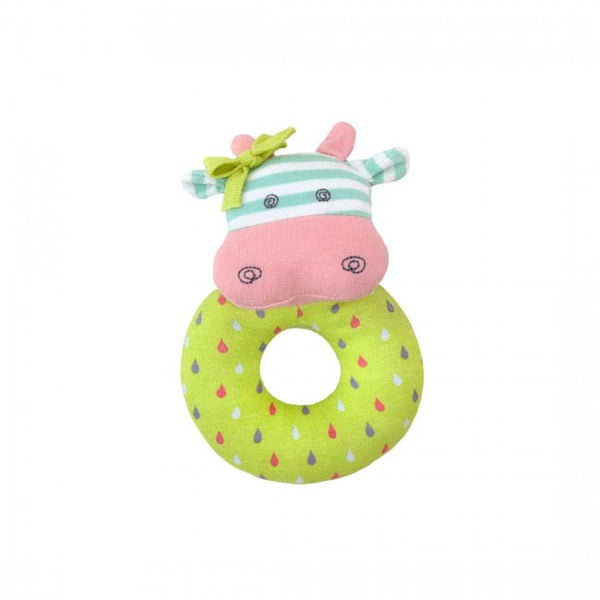 Organic Teething Rattle - Belle Cow