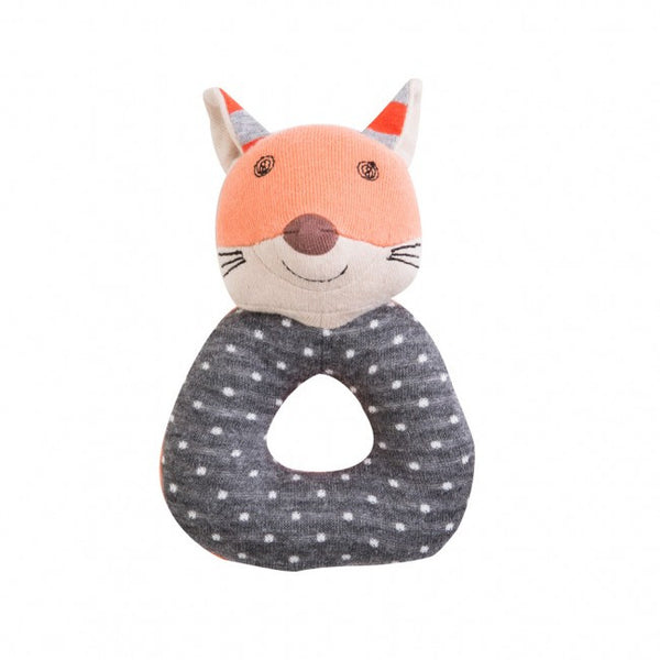 Organic Teething Rattle - Frenchy Fox