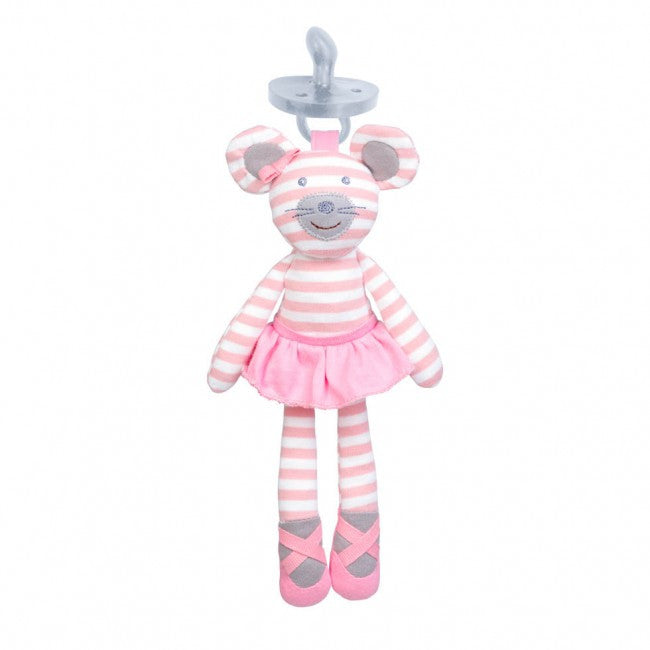 Organic Pacifier Toy - Ballerina mouse