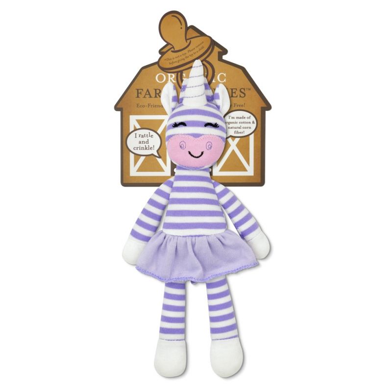Organic Pacifier Toy - Cupcake the Unicorn