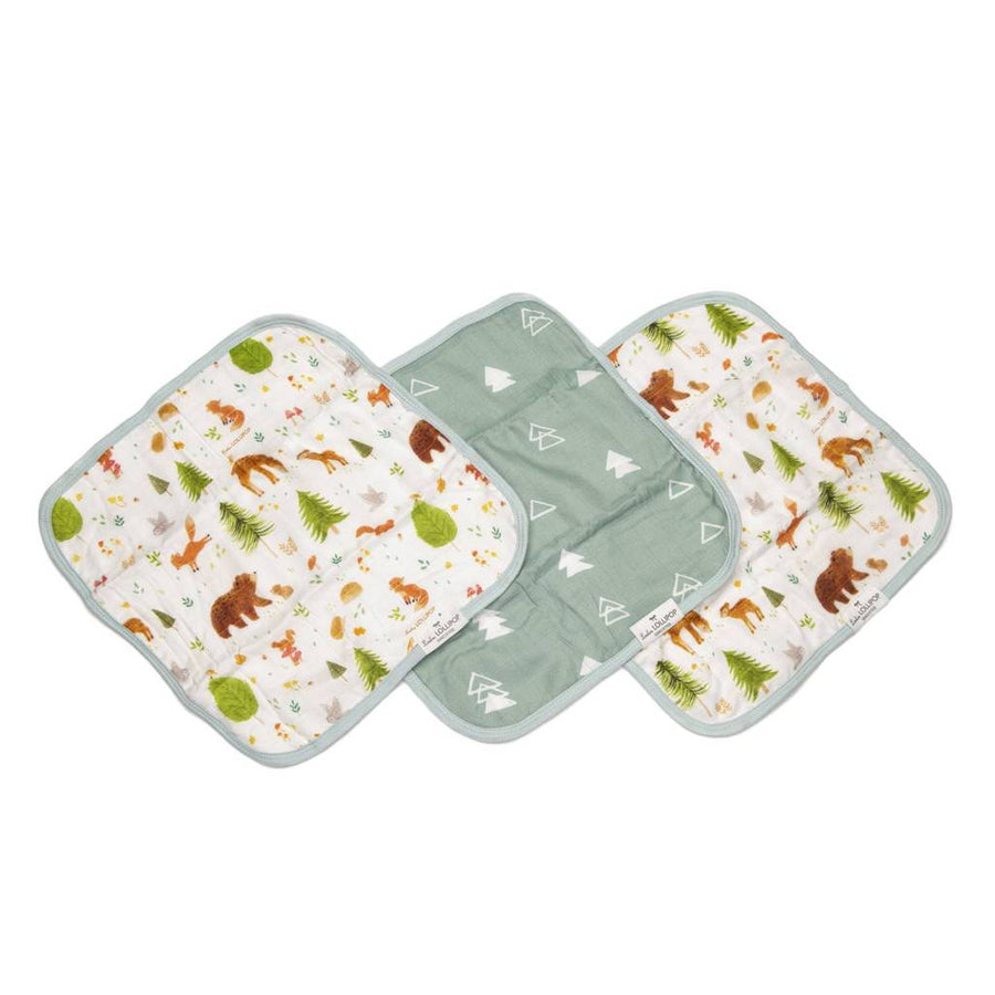 Muslin Washcloth Set - Forest Friends