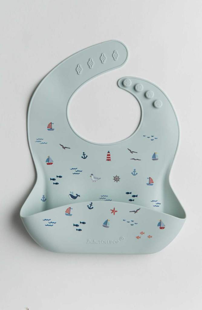 Printed Silicone Bib - Various Prints