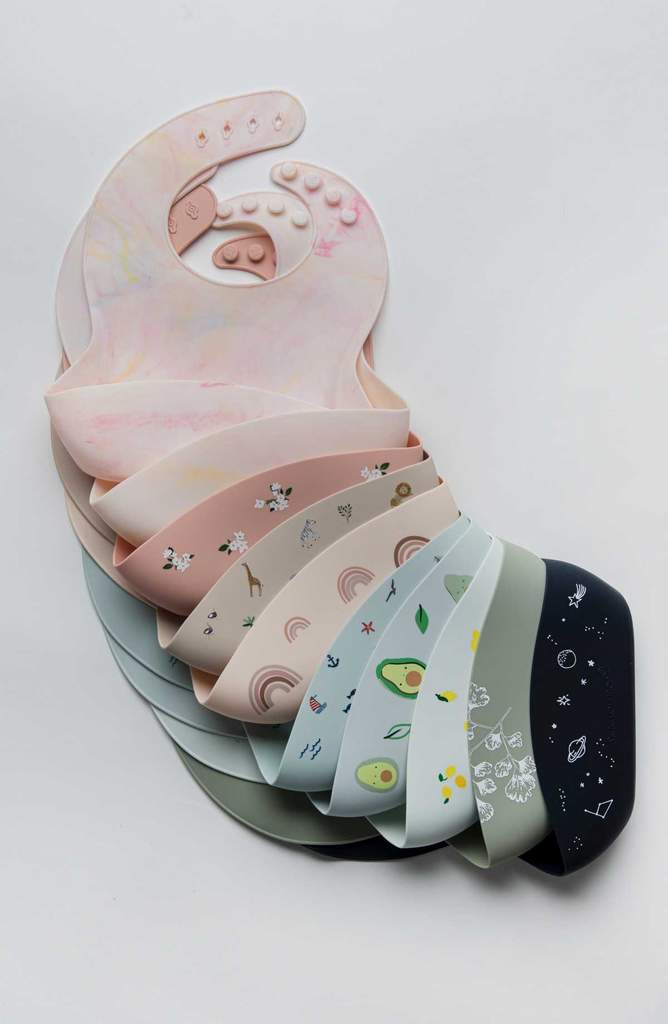 Printed Silicone Bib - Various Prints