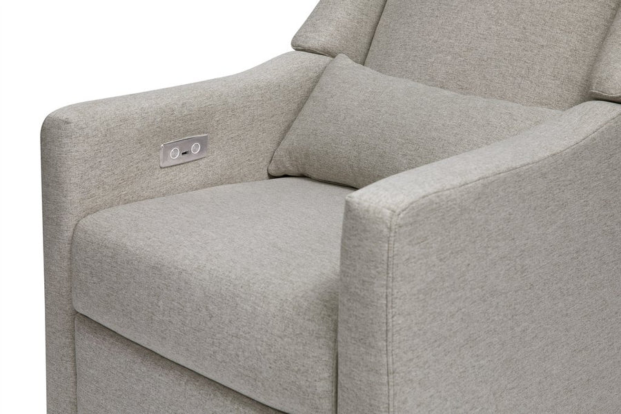 Kiwi Electronic Recliner and Swivel Glider in Eco - Performance Fabric - Grey